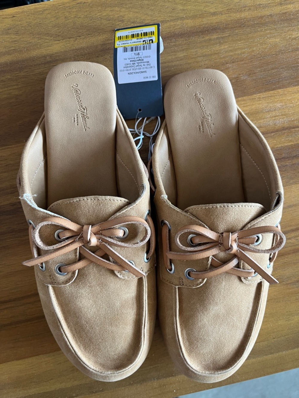 Universal Thread Tan Suede Slip-On Boat Moccasins